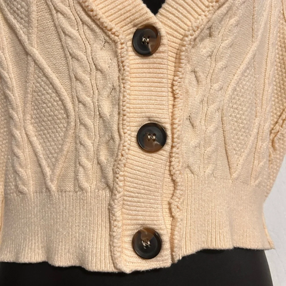 Free people denson cable knit vest size large - Picture 7 of 10